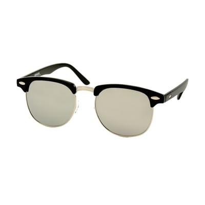 LOUD AND CLEAR® - Zonnebril - Retro - Festival Bril - Heren - Dames - Zwart - Zilver