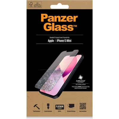 PanzerGlass Screenprotector geschikt voor Apple iPhone 13 Mini Glazen | PanzerGlass Standard Fit Screenprotector - Case Friendly