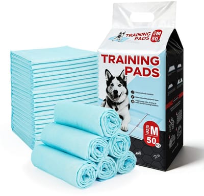 Dailygoods- Trainingspads 50 stuks - 45 x 60 cm - 6-laags - Lekvrij - Actieve kool - Absorberende aankleedmat - Puppytrainingpads