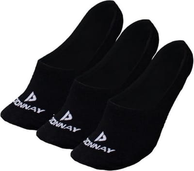 3-Pack Donnay - Footies - Antislip sokken - Black (020) - maat 39-42