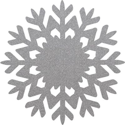 Sneeuwvlok vilt onderzetters - Lichtgrijs - 6 stuks - ø 10 cm - Kerst onderzetter - Tafeldecoratie - Glas onderzetter - Woondecoratie - Tafelbescherming - Onderzetters voor glazen - Keukenbenodigdheden - Woonaccessoires - Tafelaccessoires