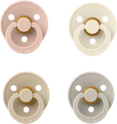Bibs fopspeen 18+ maand set 4 stuks Blush,Ivory,Vanilla en Sand maat 3