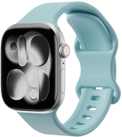 SBG Siliconen Bandje Geschikt voor Apple Watch Ultra | 49MM | Sport Horlogeband Groen Blauw