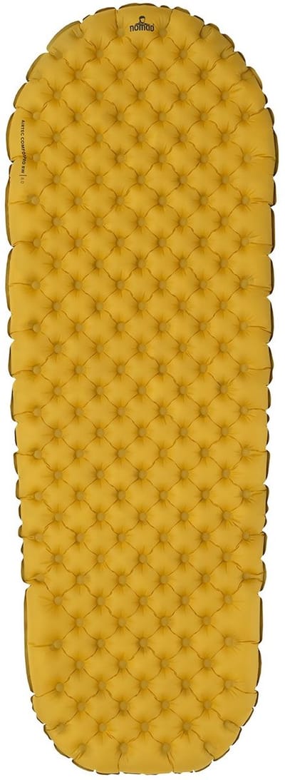 NOMAD® AirTec Comfort Pro RW Slaapmat | Burned Gold | 183×65×7 cm | Lichtgewicht & Compact | Goede Isolatie | incl. Pompzak