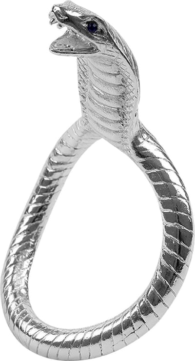 Fixxx - Cobra Head Cockring - Zilver - Twee Maten 50 mm