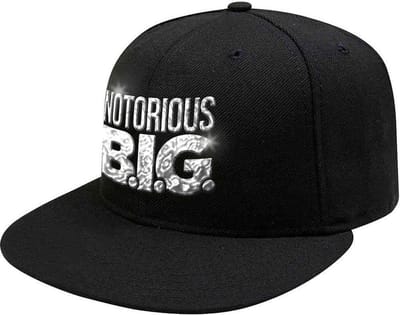 Biggie Smalls - Logo Snapback Pet - Zwart