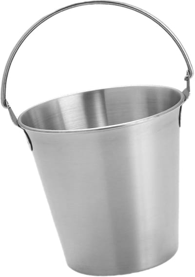 Dailygoods- Mini-Emmer Dubbelwandig - Ijsemmer met Deksel - Roestvrij Staal - Handgrepen - Voedselveilig - Voor Bier/Wijn