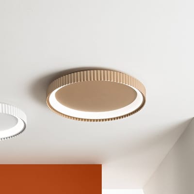 Luce Ambiente Design LED plafondlamp Niike, goudkleurig, Ø 50 cm, metaal, CCT