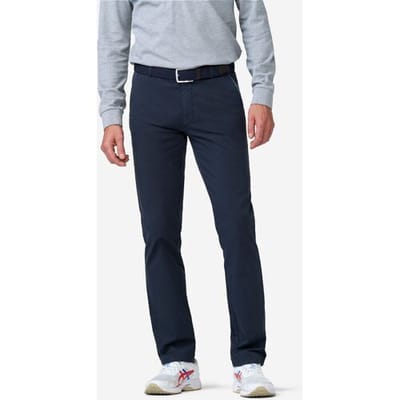Meyer Broek New York Casual Lightweight Two-Tone Look Organic Cotton Stretch Navy / male