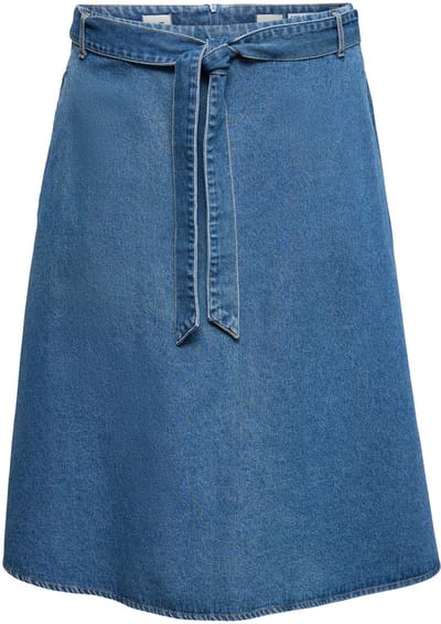 Vero Moda Curve Denim rok VMCJOLENE High waist Midi-rok