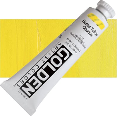 Golden Heavy Body Acrylverf serie 4 | Hansa Yellow Opaque (1191-2) 59 ml