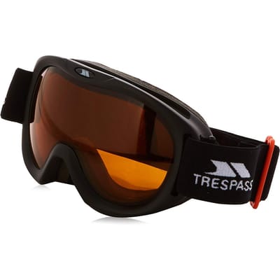 Trespass Kinderen/Kinderen Hijinx Dubbele Lens Skibril (Mat zwart frame)