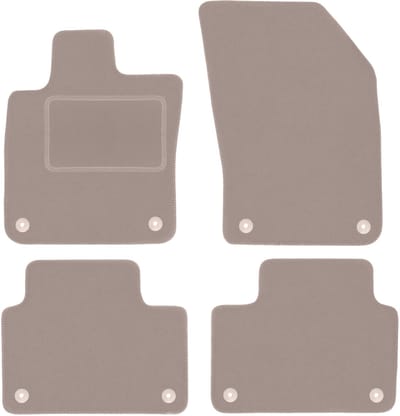 Beige veloursmatten voor: Volvo S60 II stationwagen, sedan (2018-)