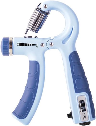Grip Krachttrainer - Handgreep Versterker - Onderarm Spieropbouw - Verstelbare Weerstand - 5-60 kg - Lichtblauw