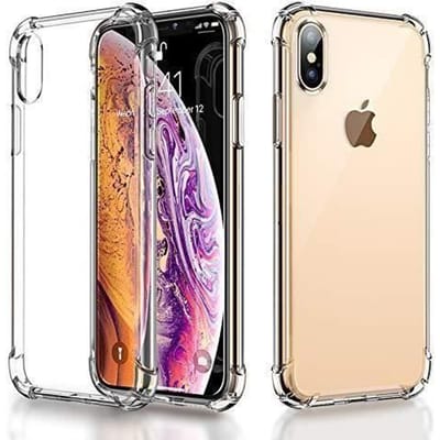 HK14652-iPhone Xs-X Hoesje, [Valbestendig][Kristalhelder]Luchtkussen Schokabsorberende Bumper,Krasbestendig Heldere Achterkant voor i