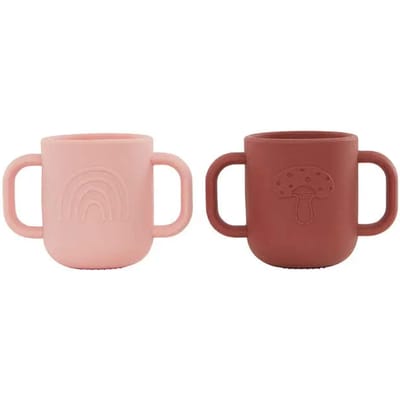 OYOY Kappu drinkbekers Coral / Nutmeg