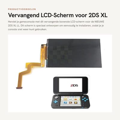 Dailygoods - Vervangend LCD-Scherm voor 2DS XL LL