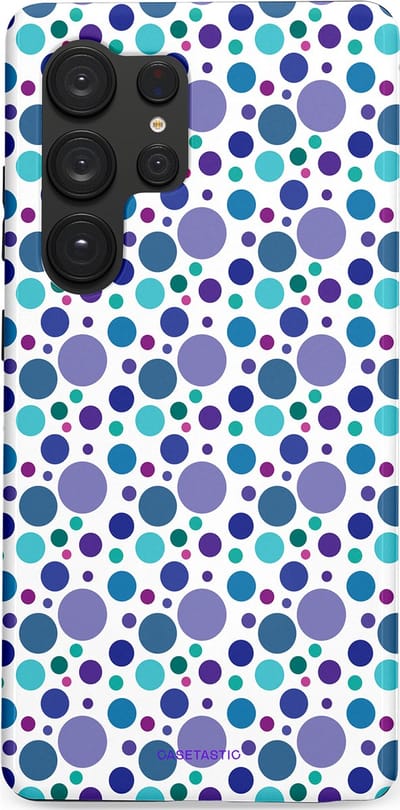Casetastic Hoesje Geschikt voor Samsung S25 Ultra - Stijlvolle Beschermende Duo-layer Case - Bubble blauw
