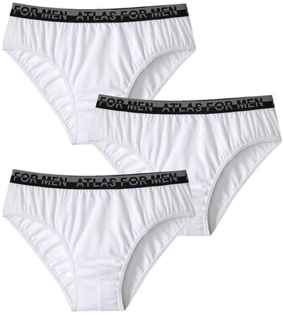 ATLAS FOR MEN - Set van 3 comfortabele slips - Heren - Verkrijgbaar in grote maten - L