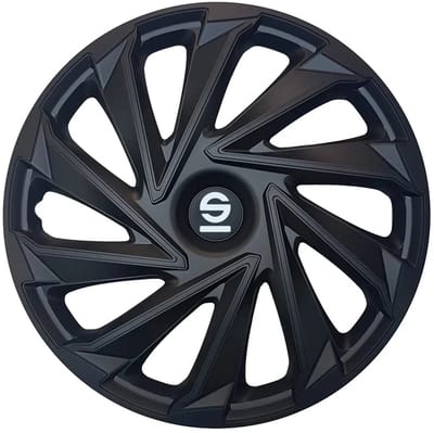 Sparco Wieldoppen Varese 14 inch Zwart - 4 stuks