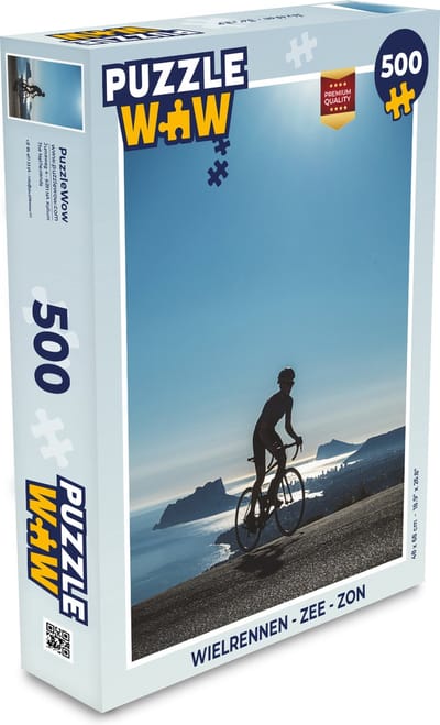 Puzzel Wielrennen - Zee - Zon - Legpuzzel - Puzzel 500 stukjes