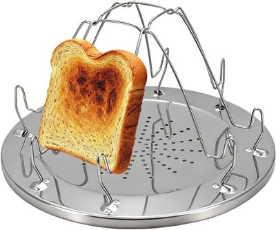 Vouwbare Campingtoaster voor Buiten, Ideaal voor BBQ, Kamperen en Gasfornuisgebruik