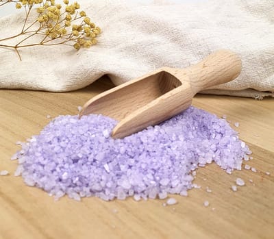 Badzout - lavendel - 1 kg - badkristallen - paars - lila
