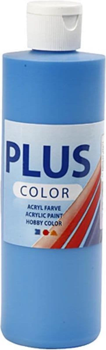 Plus Color Acrylverf, primair blauw, 250 ml/ 1 fles