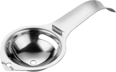 Scoby - Ei Scheider - Ei Splitsen - Ei Splitser - Eiwit Splitsen - Ei - Keukentool - Egg Separator - RVS- Zilver - Universeel
