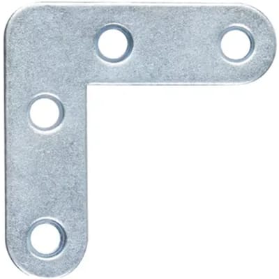 Alberts Meubelhoek Afgeronde Uiteinden Galvanisch Blauw 40x40x12mm