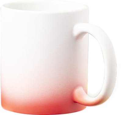 2 keramische mokken 350ml met mooi kleurverloop Rood / wit geschikt voor sublimatie model Lanteira