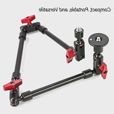 Verstelbare Magic Arm Mount van 31 Inch met 360 Graden Rotatie en Uitbreidingsstang voor LED Verlichting, Microfoon en Monitor