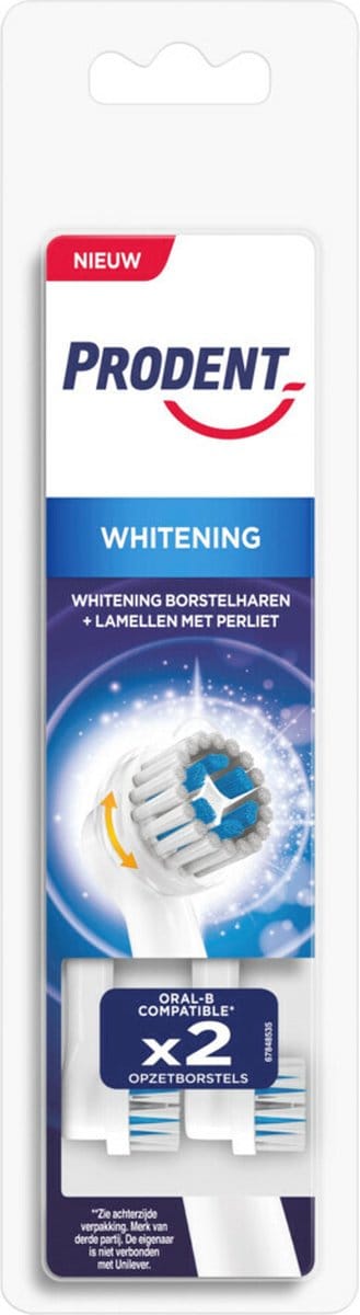 Prodent Opzetborstels White Now - 2 stuks