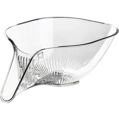 Multifunctioneel Afdruiprek, Keukenafvoer voor het Wassen van Groenten en Fruit, Creatieve Opbergruimte voor Fruitchalen die Gemakkelijk Aflopen 1PCS transparant