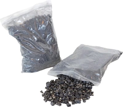 Xaralyn Sfeerhaard decoratie - gloeivlokken vermiculite - zwart - (0,5 liter) - decoratie sintels voor elektrische haarden - bootst smeulend vuur na