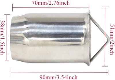 Geluidsdemper motorfiets - Roestvrij staal - Geluiddemper - Universeel - 2 stuks - Geschikt voor motorfietsen - Zwart