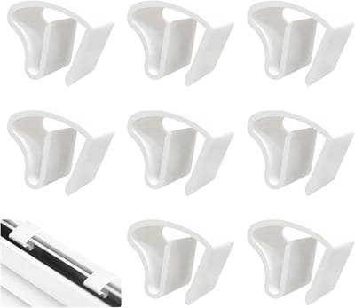 Set van 8 Klemhouders voor Jaloezieën en Rolluiken, Zonder Schroeven en Boren, Ideaal voor Bevestiging en Ondersteuning