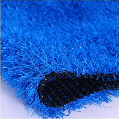 Kunstgras Mat - Decoratief Tapijt - Ruimte Verfraaien - Snijbaar en Aanpasbaar - 100x400cm - Blauw