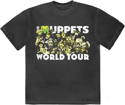 The Muppets - World Tour Heren T-shirt - S - Zwart