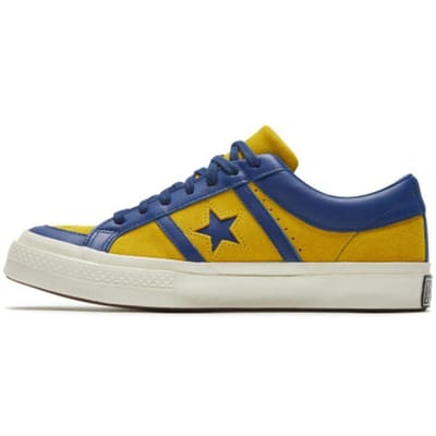 Converse One Star Academy Low Collegiate Suede Lemon Midnight Lake Unisex Sneakers Egret 167136C 35 blue