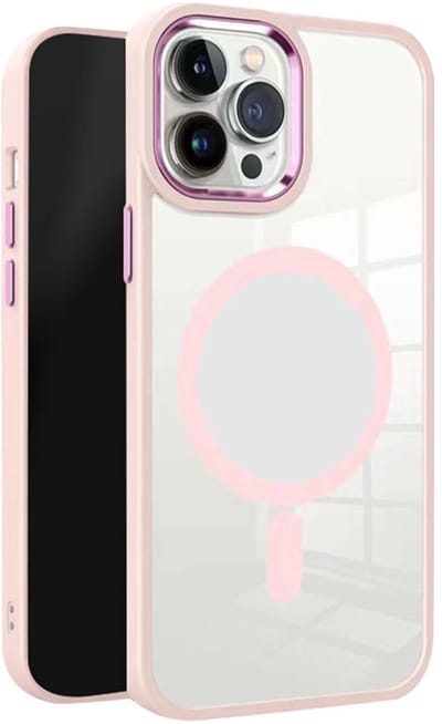 Jaym, Hoesje geschikt voor iPhone 16 Pro - Bumper MagSafe Anti-Shock, Roze