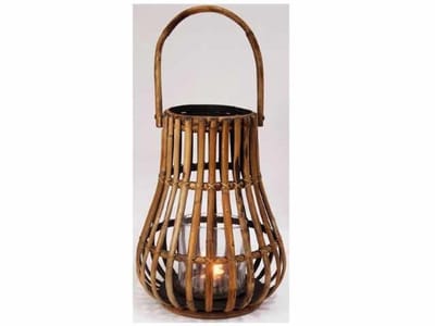 Rotan Lantaarn - 45 x 35 cm - Bruin