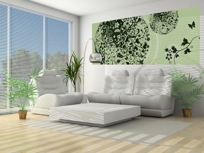 Flowers Floral Abstract Photo Wallcovering