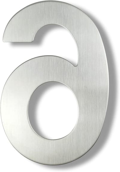 Huisnummer RVS - Adresbord Buiten - Huisnummer Tonen - Groot Formaat - 30 cm - Zilver