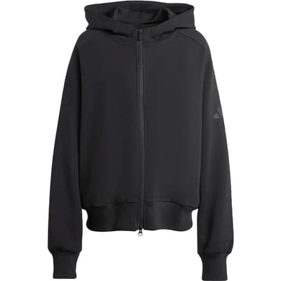 Adidas Sportswear Soft Lux Ritshoodie - Dames - Zwart