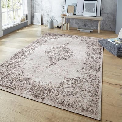Vintage vloerkleed – Pleasure Rose/Zwart Vertou 200x290cm