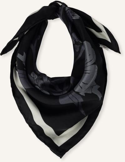 Becksondergaard Magna Flower Sia Scarf Sjaals Dames - Zwart - Maat ONESIZE