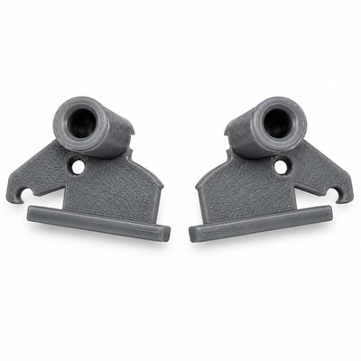 Verduisteringsgordijn Glijder Geschikt voor VELUX 948445 / DKL – Schuifgeleider met Metalen Oog 5 mm – Vervangingsonderdeel – Grijs