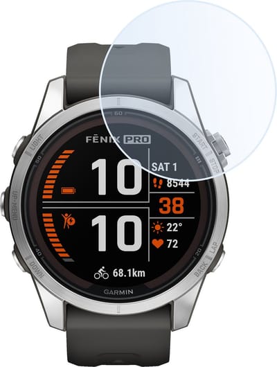 Screenprotector - Geschikt voor Garmin Fenix 7S Pro - Sterk & Shockproof - Tempered Glass - Gehard Glas - Beschermglas Screen Cover - Bescherm Protector voor Smartwatch