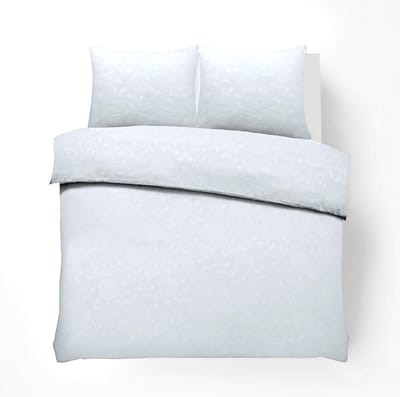 Husch Dekbedovertrek - Embossed Flower - 200x200/220 - Wit